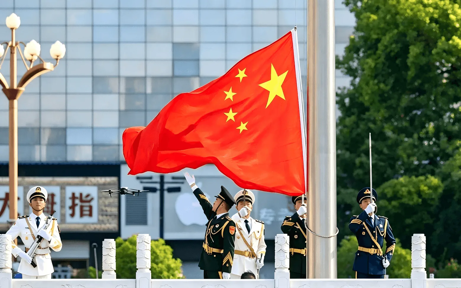 八一广场升旗